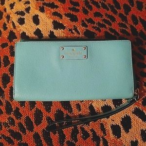 KATE SPADE Teal green Medium Multifunctional Wristlet